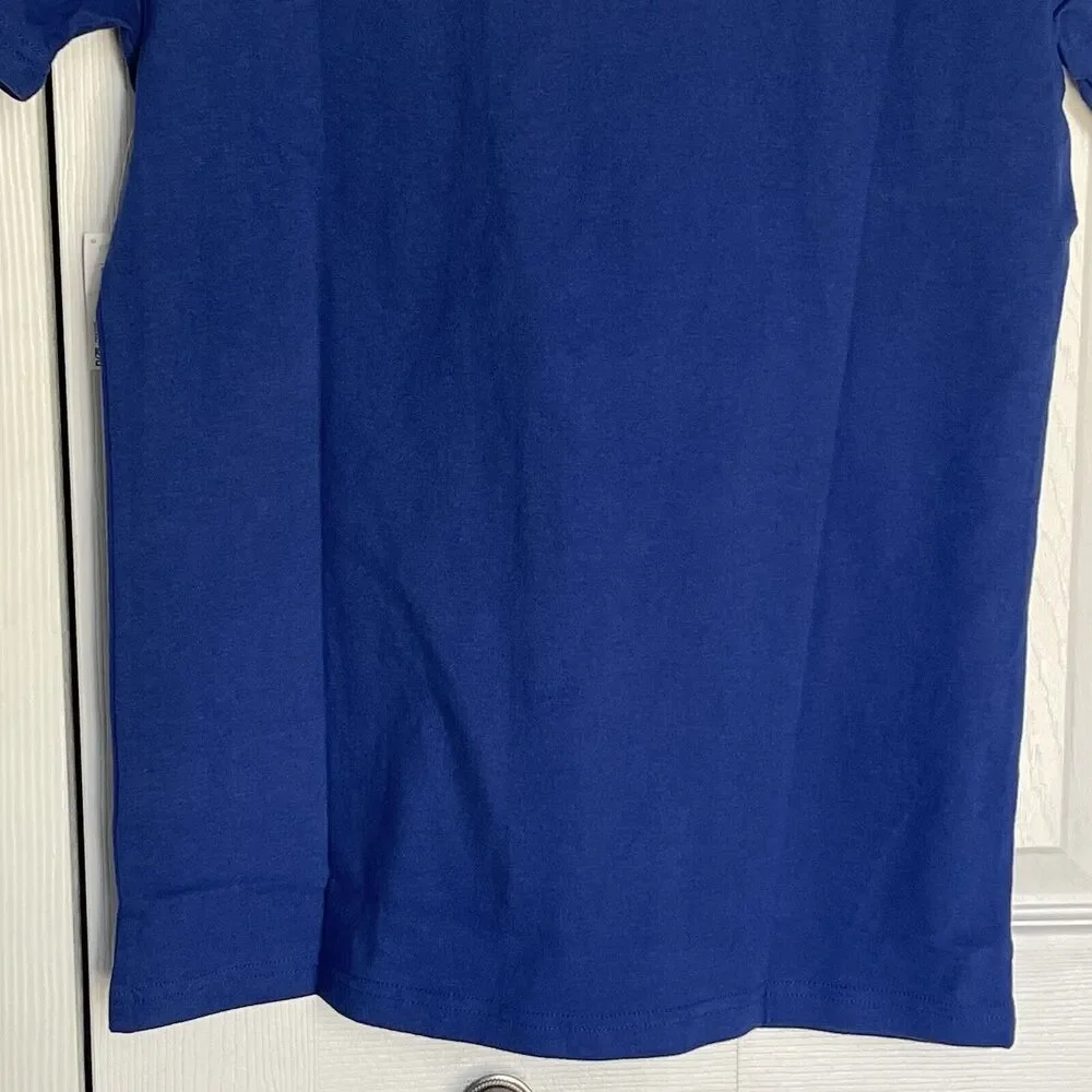 New Men's Jersey T-Shirt Small Blue Soft Cotton Short Sleeves - Picture 10 of 10